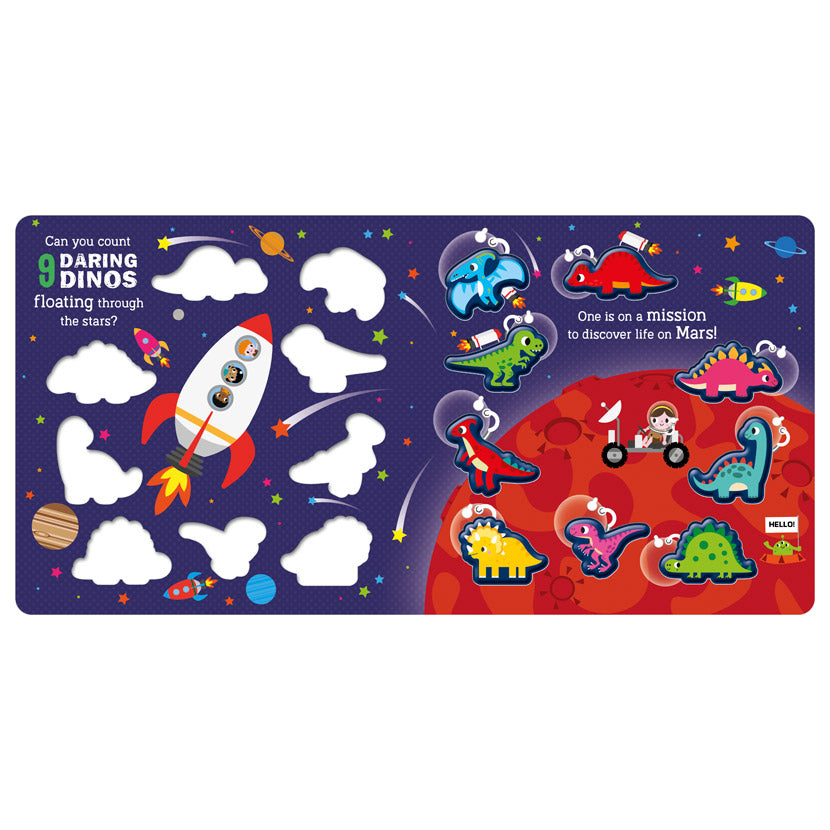 Product image 2 of 10 Daring Dinos, a board book for ages 3+, by Make Believe Ideas.