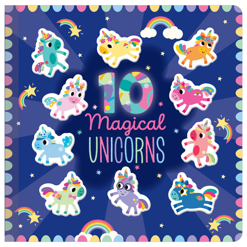 Product image 1 of 10 Magical Unicorns, a board book for ages 3+, by Make Believe Ideas.