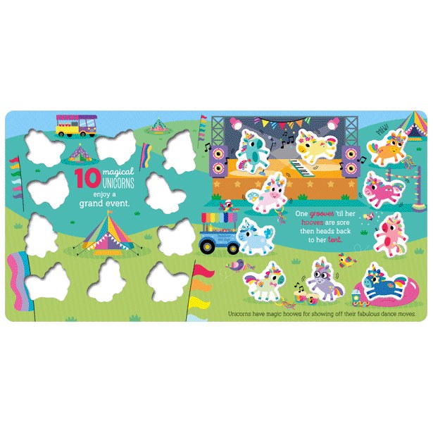 Product image 2 of 10 Magical Unicorns, a board book for ages 3+, by Make Believe Ideas.