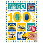 Product image 1 of 100 Words Things That Go Sticker Activity Book, a sticker activity book for ages 3+, by Make Believe Ideas.