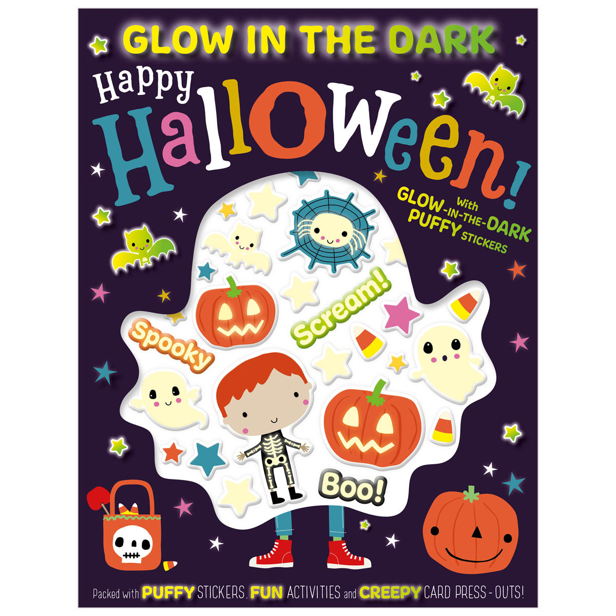 Glow in the Dark Puffy Stickers Happy Halloween! (9781800584334) by Make Believe Ideas