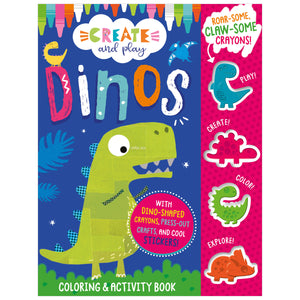 Create and Play Dinos Coloring Activity Book (9781803370361) by Make Believe Ideas