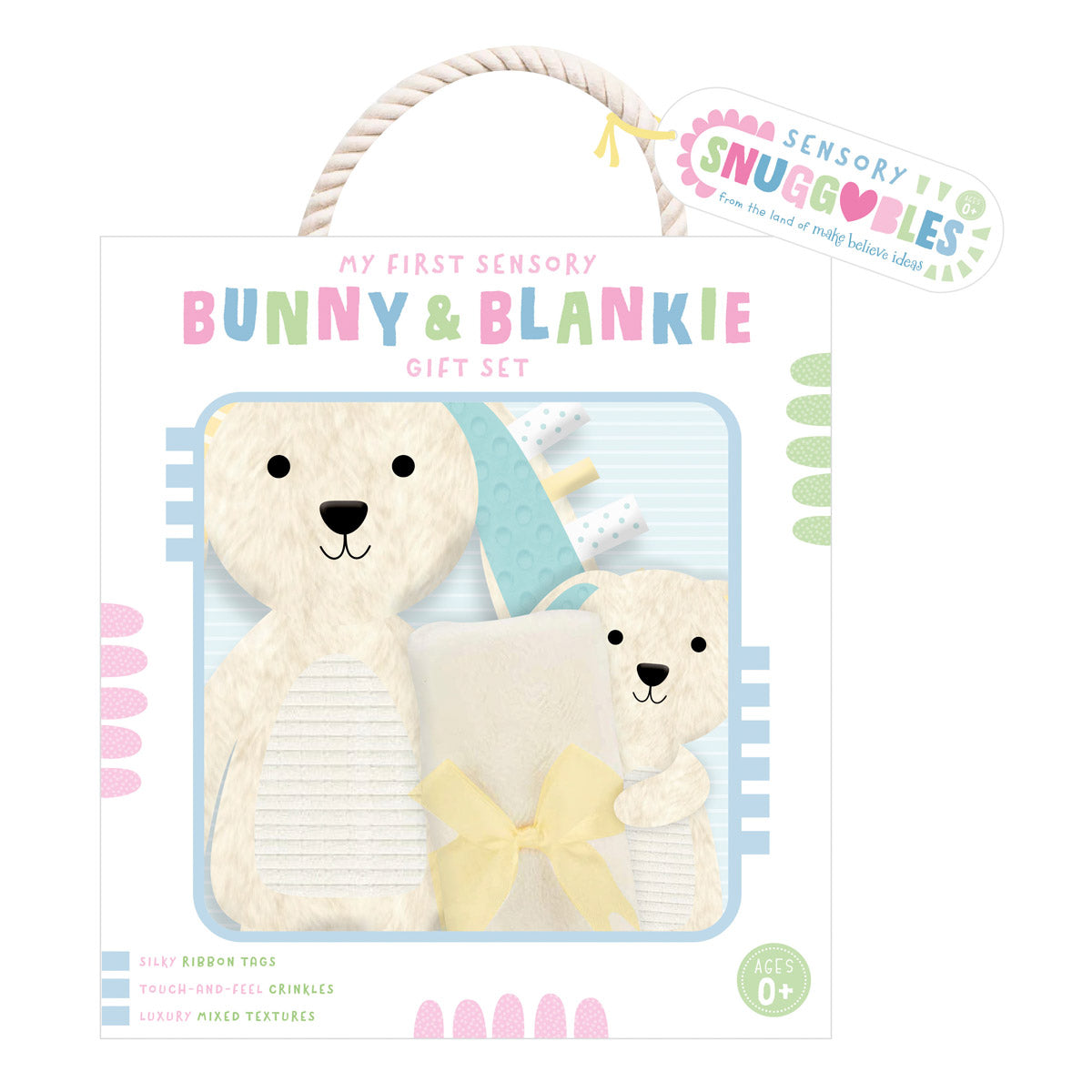 Sensory Snuggables My First Sensory Bunny and Blankie Gift Set (9781803372150) by Make Believe Ideas