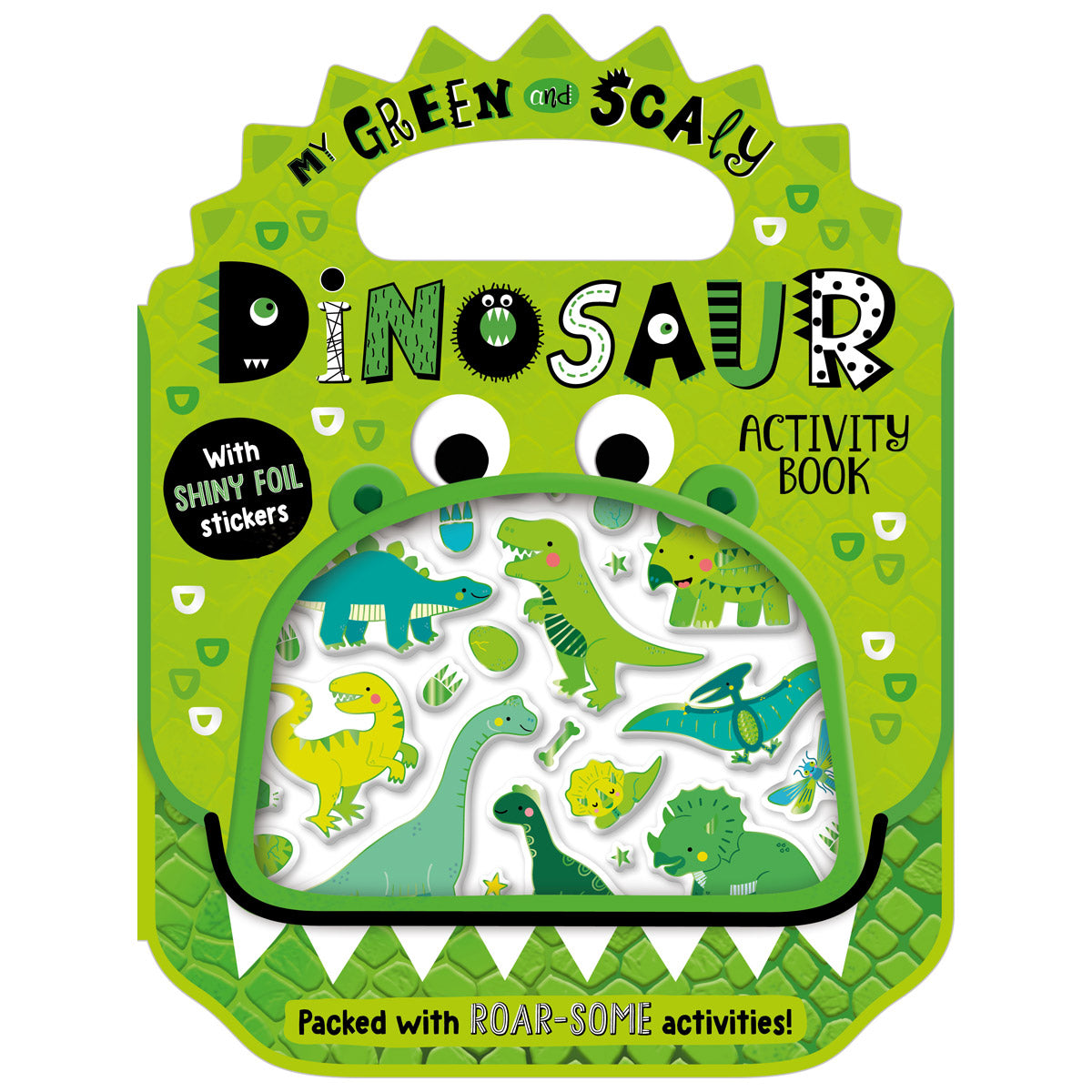 Shiny Stickers My Green and Scaly Dinosaur Activity Book (9781805444404) by Make Believe Ideas
