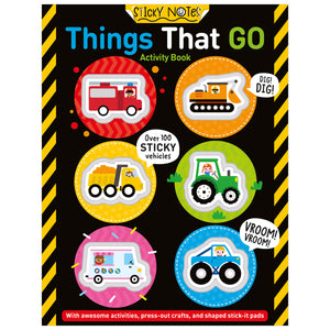 Sticky Notes Things That Go Activity Book (9781805444435) by Make Believe Ideas