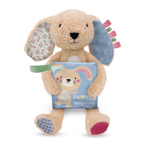 Sensory Snuggables Medium Plush Rabbit with Cloth Book (9781805446828) by Make Believe Ideas