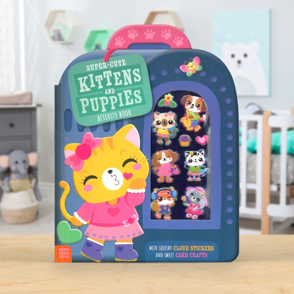 Super-Cute Kittens and Puppies Activity Book