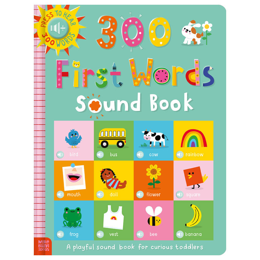 Product image 1 of 300 First Words Sound Book, a board book for ages 0+, by Make Believe Ideas.
