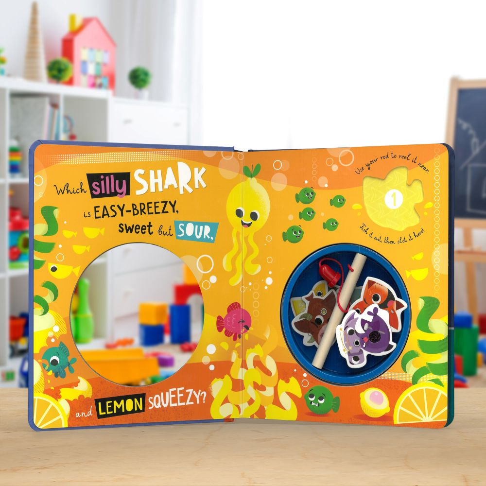 Product image 3 of 5 Silly Sharks, a board book for ages 3+, by Make Believe Ideas.