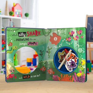 Product image 4 of 5 Silly Sharks, a board book for ages 3+, by Make Believe Ideas.