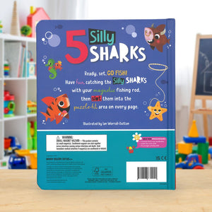 Product image 6 of 5 Silly Sharks, a board book for ages 3+, by Make Believe Ideas.