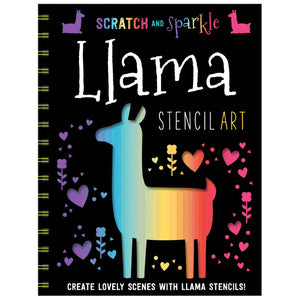 Scratch and Sparkle Llamas Stencil Art (9781788436762) by Make Believe Ideas