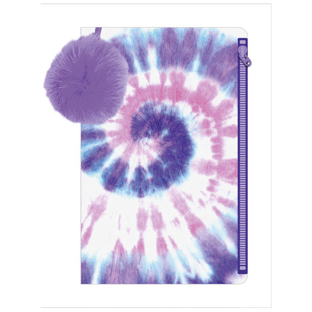 Tie dye pouch with pompom  (9781800587861) by Make Believe Ideas
