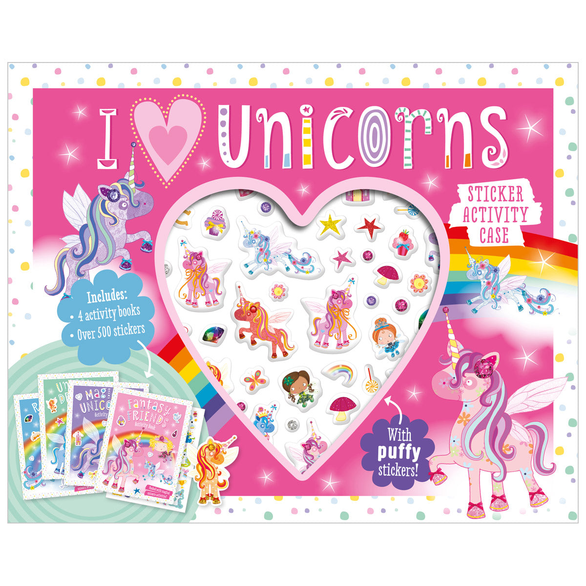 I Love Unicorns Sticker Activity Case (9781803370170) by Make Believe Ideas