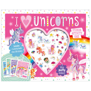 I Love Unicorns Sticker Activity Case (9781803370170) by Make Believe Ideas