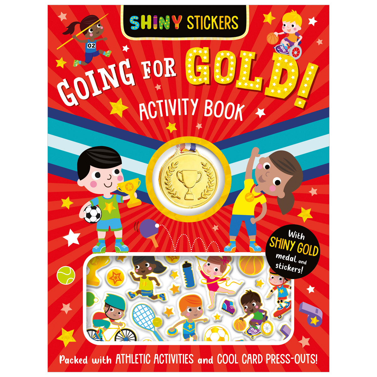 Shiny Stickers Going for Gold! Activity Book (9781805440222) by Make Believe Ideas
