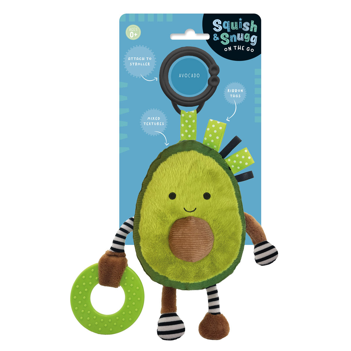 Squish and Snugg On The Go Avocado  (9781805446682) by Make Believe Ideas
