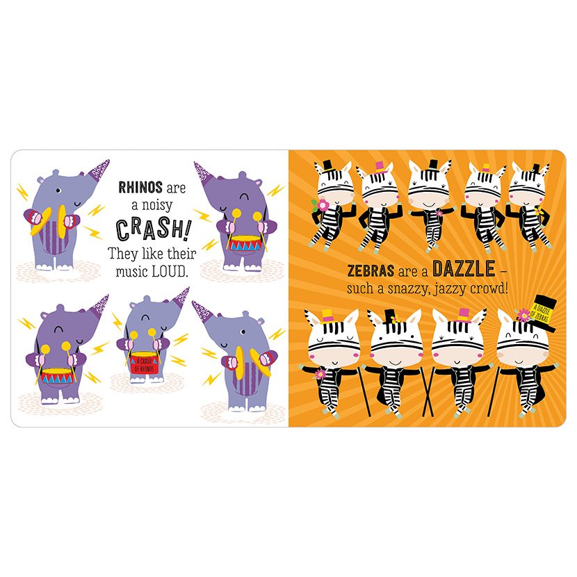 Product image 3 of A Dazzle of Zebras, a board book for ages 0+, by Make Believe Ideas.