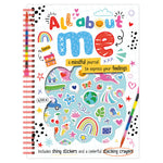 Product image 1 of All About Me, a sticker activity book for ages 6+, by Make Believe Ideas.
