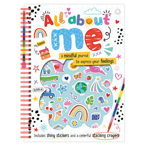 Product image 1 of All About Me, a sticker activity book for ages 6+, by Make Believe Ideas.
