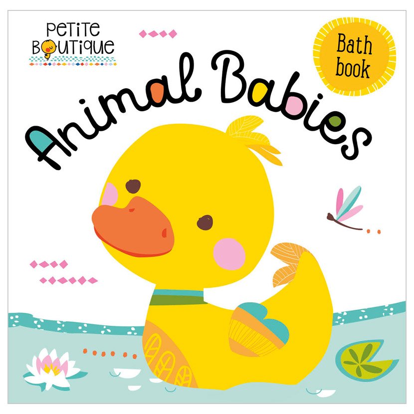 Product image 1 of Animal Babies Bath Book, a board book for ages 0+, by Make Believe Ideas.
