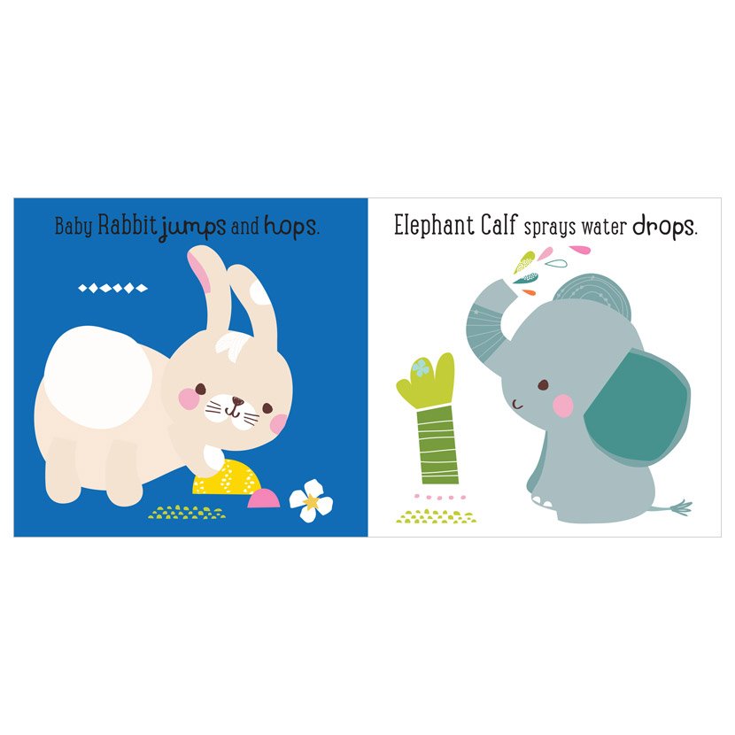 Product image 3 of Animal Babies Bath Book, a board book for ages 0+, by Make Believe Ideas.