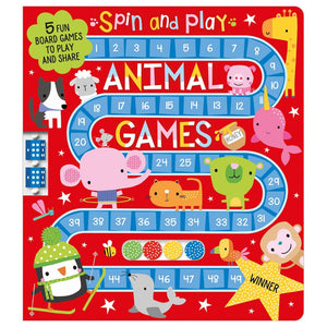 Product image 1 of Animal Games, a board book for ages 5+, by Make Believe Ideas.