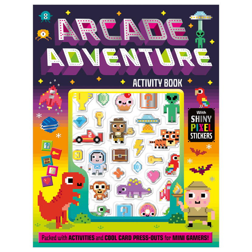 Product image 1 of Arcade Adventure, a sticker activity book for ages 4+, by Make Believe Ideas.