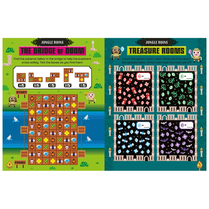 Product image 3 of Arcade Adventure, a sticker activity book for ages 4+, by Make Believe Ideas.
