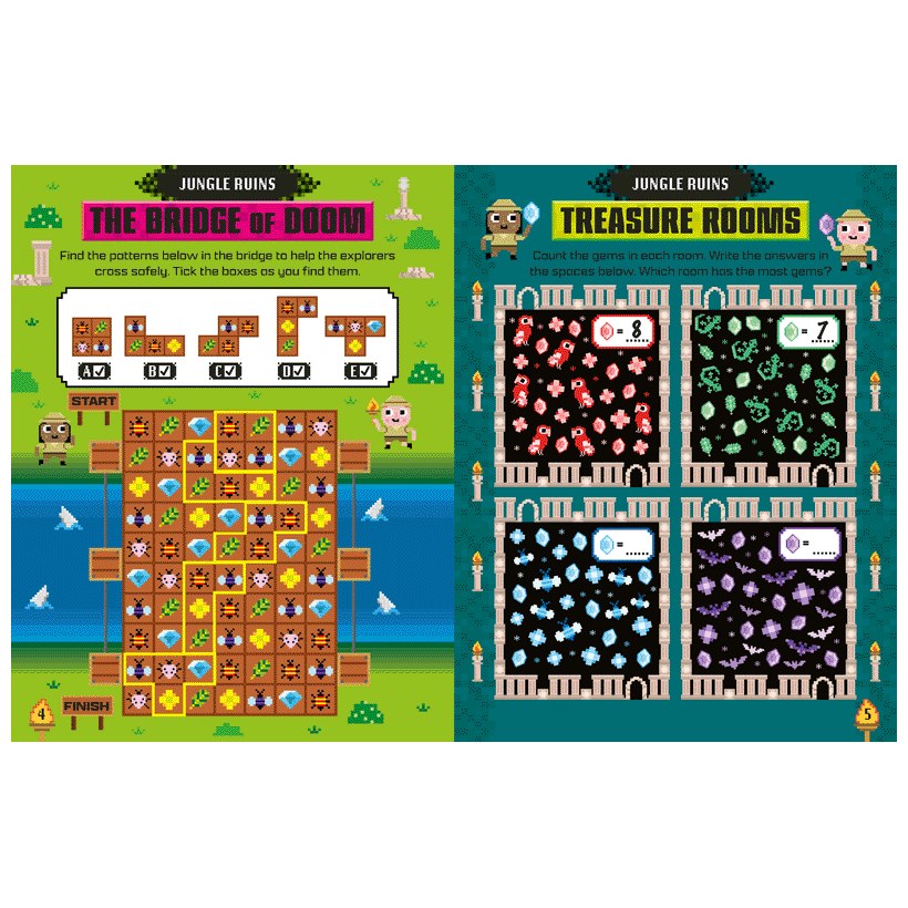 Product image 5 of Arcade Adventure, a sticker activity book for ages 4+, by Make Believe Ideas.