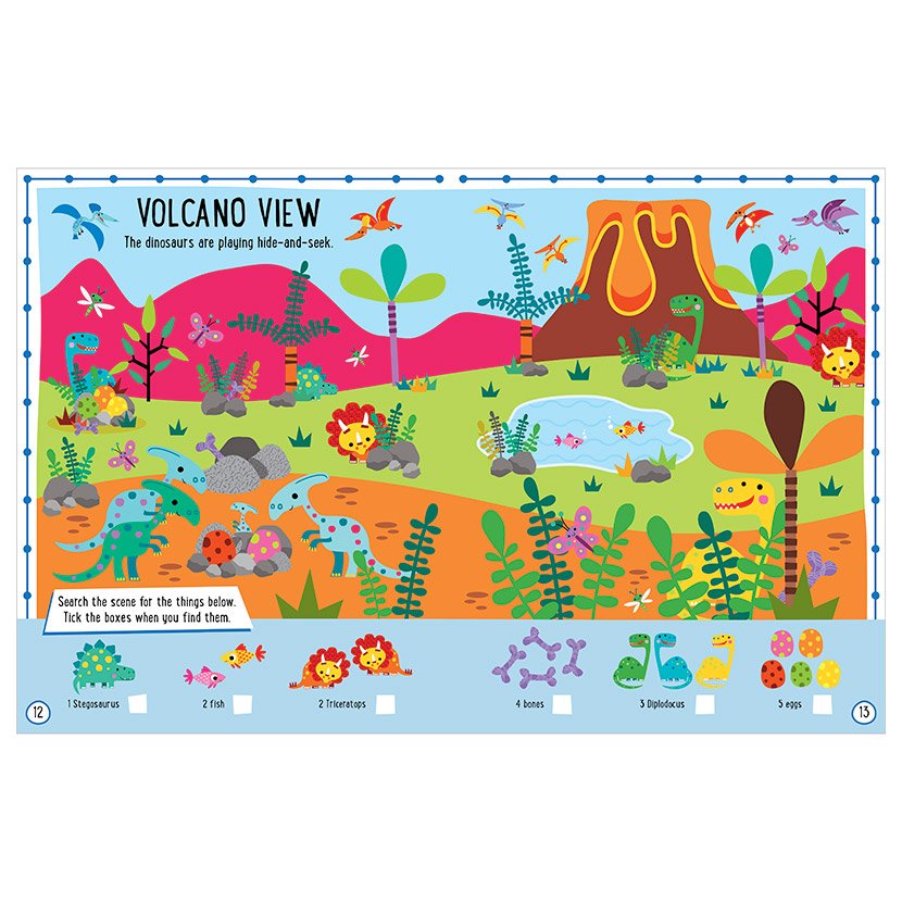 Product image 2 of Balloon Stickers Dinosaur Island Activity Book, a sticker activity book for ages 3+, by Make Believe Ideas.