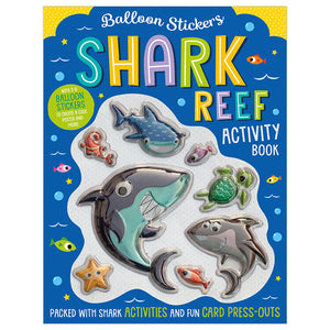 Product image 1 of Balloon Stickers Shark Reef Activity Book, a sticker activity book for ages 3+, by Make Believe Ideas.