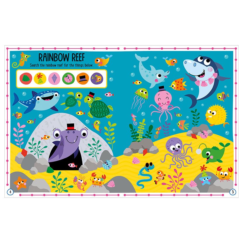 Product image 2 of Balloon Stickers Shark Reef Activity Book, a sticker activity book for ages 3+, by Make Believe Ideas.