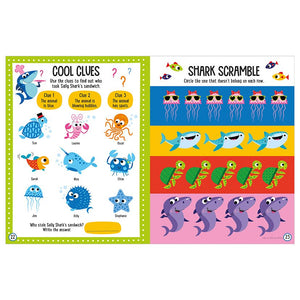 Product image 3 of Balloon Stickers Shark Reef Activity Book, a sticker activity book for ages 3+, by Make Believe Ideas.