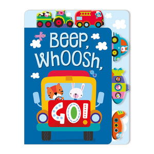 Product image 1 of Beep, Whoosh, GO!, a board book for ages 0+, by Make Believe Ideas.
