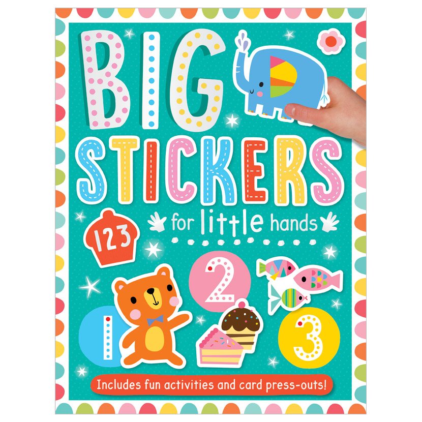 Product image 1 of Big Stickers for Little Hands 123, a sticker activity book for ages 3+, by Make Believe Ideas.
