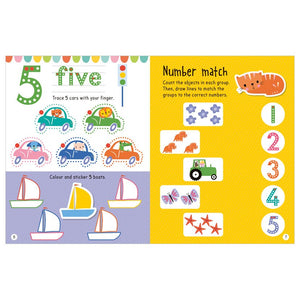 Product image 3 of Big Stickers for Little Hands 123, a sticker activity book for ages 3+, by Make Believe Ideas.