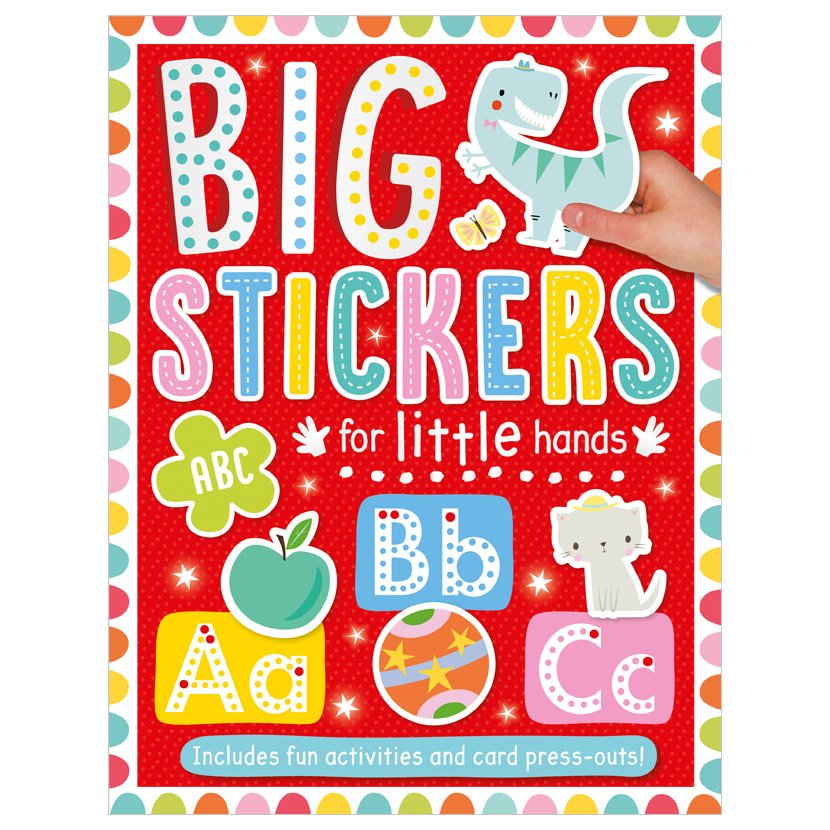 Product image 1 of Big Stickers for Little Hands ABC, a sticker activity book for ages 3+, by Make Believe Ideas.