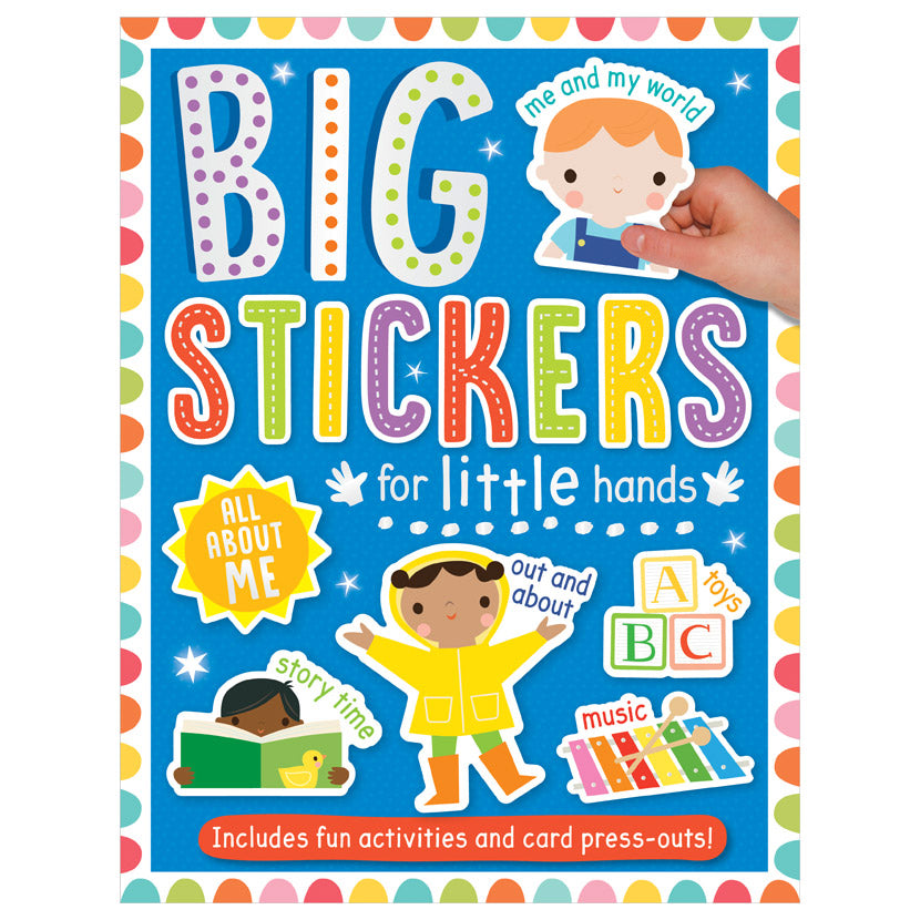 Product image 1 of Big Stickers for Little Hands All About Me, a sticker activity book for ages 3+, by Make Believe Ideas.