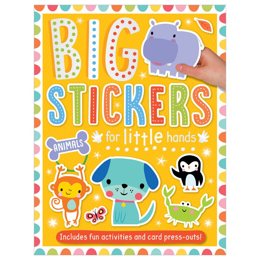 Product image 1 of Big Stickers for Little Hands Animals, a sticker activity book for ages 3+, by Make Believe Ideas.