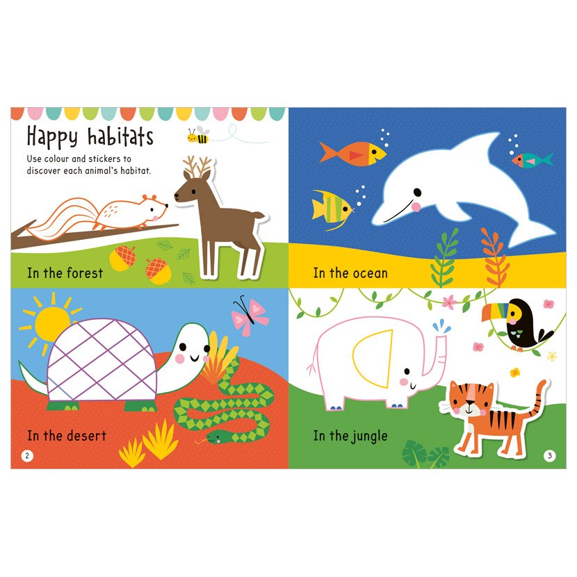 Product image 2 of Big Stickers for Little Hands Animals, a sticker activity book for ages 3+, by Make Believe Ideas.
