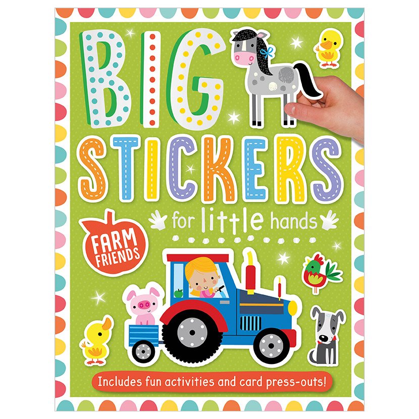 Product image 1 of Big Stickers for Little Hands Farm Friends, a sticker activity book for ages 3+, by Make Believe Ideas.