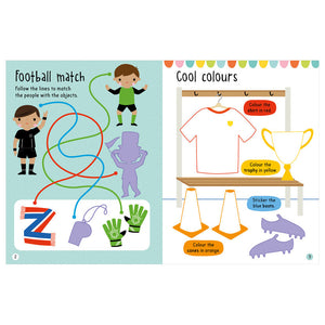 Product image 2 of Big Stickers for Little Hands Football, a sticker activity book for ages 3+, by Make Believe Ideas.