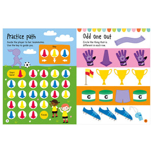 Product image 3 of Big Stickers for Little Hands Football, a sticker activity book for ages 3+, by Make Believe Ideas.