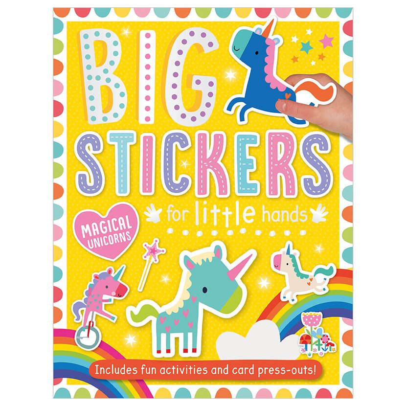 Product image 1 of Big Stickers for Little Hands Magical Unicorns, a sticker activity book for ages 3+, by Make Believe Ideas.