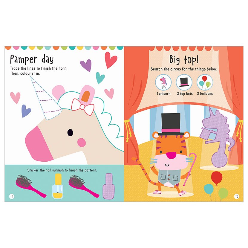 Product image 2 of Big Stickers for Little Hands Magical Unicorns, a sticker activity book for ages 3+, by Make Believe Ideas.