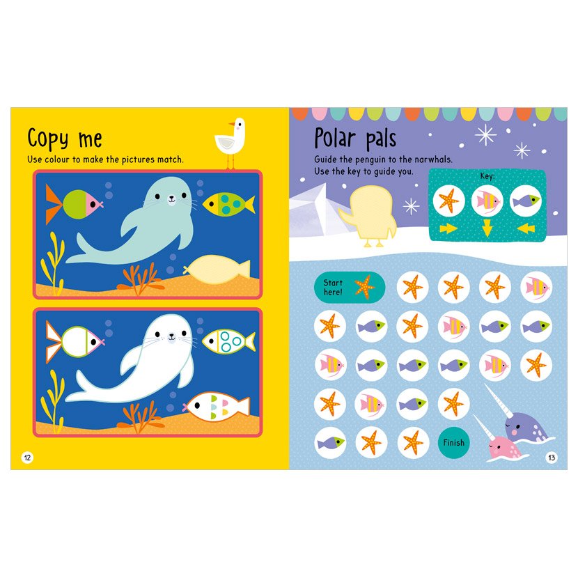 Product image 2 of Big Stickers for Little Hands Ocean Creatures, a sticker activity book for ages 3+, by Make Believe Ideas.