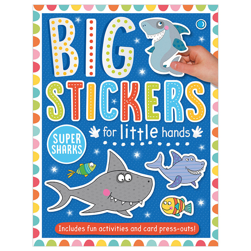 Product image 1 of Big Stickers for Little Hands Super Sharks, a sticker activity book for ages 3+, by Make Believe Ideas.