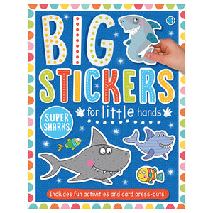 Product image 1 of Big Stickers for Little Hands Super Sharks, a sticker activity book for ages 3+, by Make Believe Ideas.