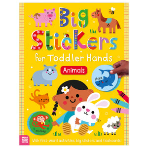 Product image 1 of Big Stickers for Toddler Hands: Animals, a sticker activity book for ages 2+, by Make Believe Ideas.